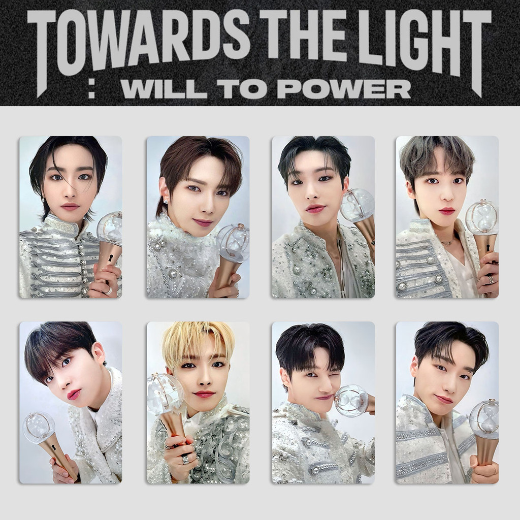 4-8 chiếc ATEEZ Hướng tới ánh sáng sẽ cấp nguồn Photocards THẾ GIỚI SẴN VÀNG GIỜ Phần.2 Bưu thiếp chống nước Hongjoong Seonghwa Yunho Ảnh Kpop Lomo Cards YM