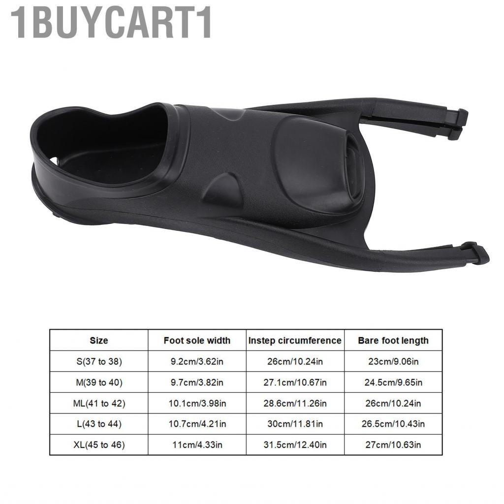 1buycart1 Lặn Fin Foot Pocket Freediving Dễ dàng cài đặt và loại bỏ Antislip (S (37-38))