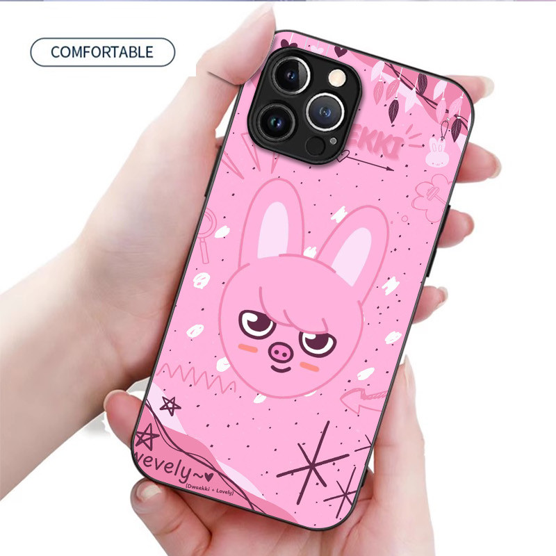 SKZ đi lạc trẻ em 01 Vỏ điện thoại thủy tinh cho IPhone 16 15 14 13 12 11 Pro XR XS Max Plus Mini X XR 8 7 6s SE2 / 3