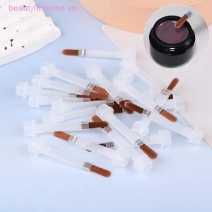 5 / 10 / 20 Chiếc Bàn Chải Sơn Móng Tay Dùng Một Lần Cho 15ml Sơn Móng Tay Chai Thay Thế Bàn Chải Tóc Nâu Nail Art Applicators [beauty]