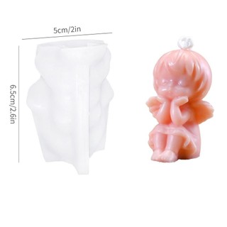 Khuôn Silicon 3D thiên thần làm nến thơm, làm bánh sô cô la
