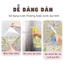Decal dán kính cửa sổ 3D chống nắng Vintage không dùng keo, Giấy dán kính cửa phòng chống nhìn trộm