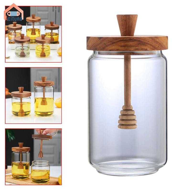 Mật Ong Thủy Tinh Lọ Mật Ong Trong Suốt Bảo Quản Mật Ong Hộp Đựng Nước Ngọt Văn Phòng Xi-rô Bàn Ăn