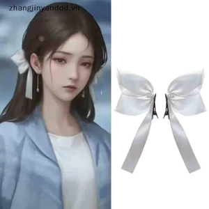 ♥Zb♥ 2 Chiếc Màu Đen Trắng Ruy Băng Kẹp Tóc Vintage Nơ Bên Kẹp Tóc Cô Gái Dễ Thương Barrettes Mũ Đội Đầu Thời Trang Phụ Kiện Tóc Dành Cho Nữ ^ d ^