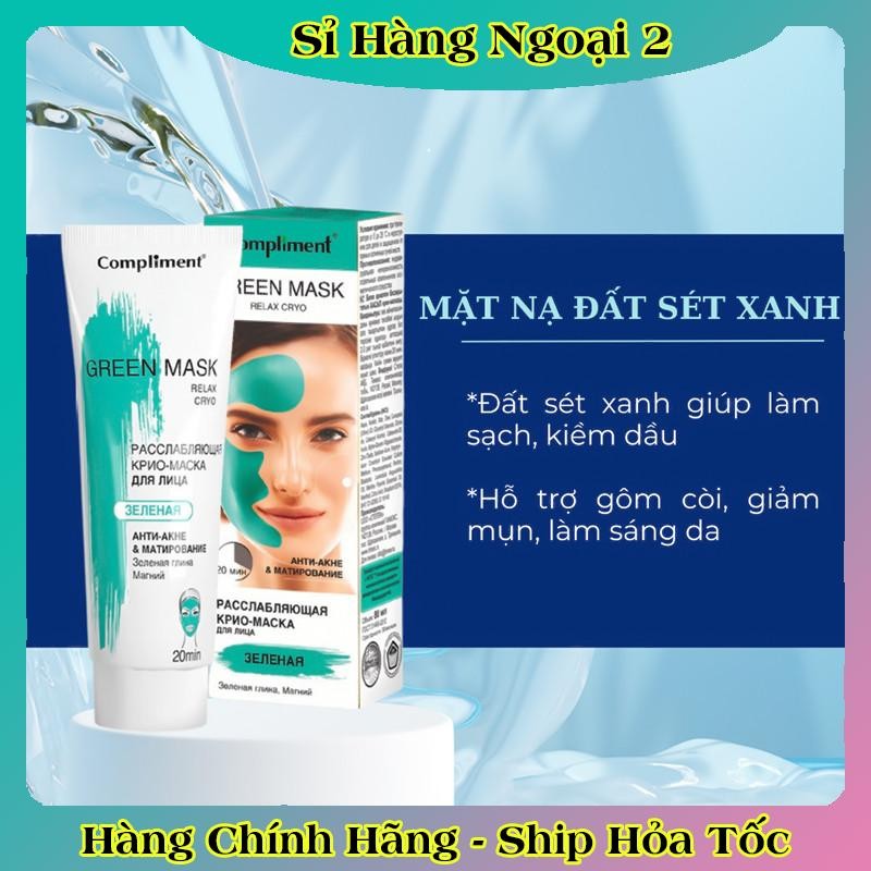 Mặt Nạ Đất Sét Compliment Detox Da, Làm Sáng, Kiềm Dầu, Se Khít Lỗ Chân Lông 80ml của Nga