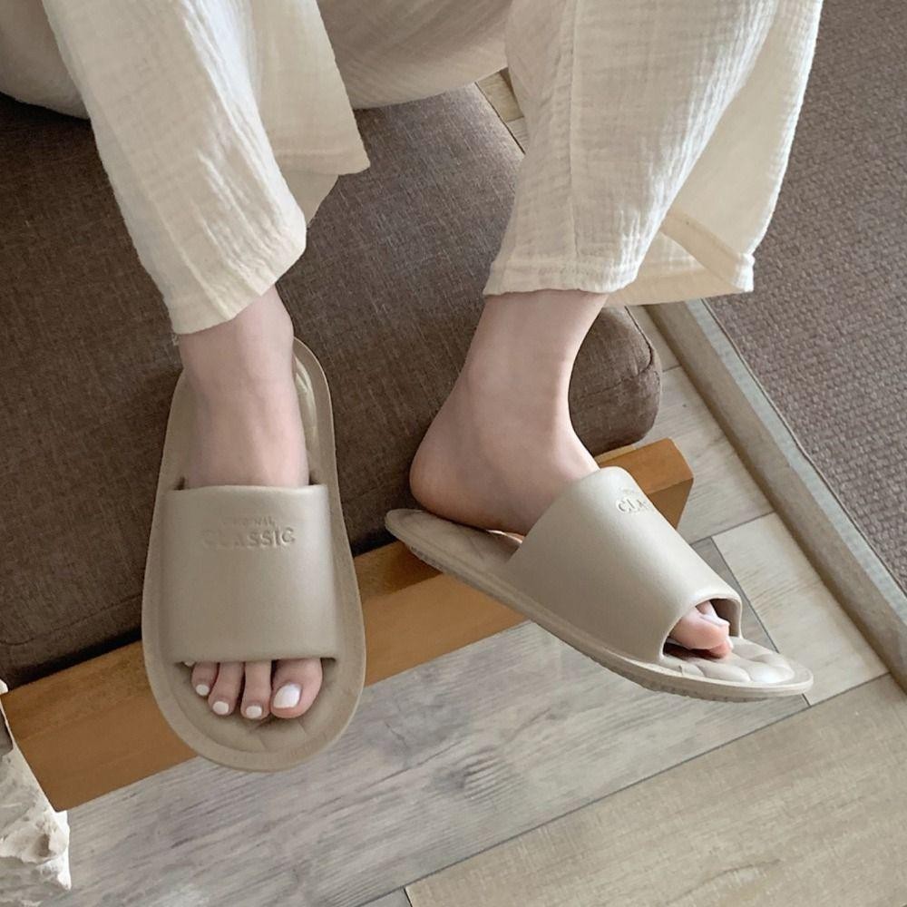 Dép đi trong nhà VVDZA, Dép EVA chống trượt đơn giản, Dép cặp đôi mềm mại thoáng khí thoải mái thời trang nam nữ