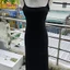 Đầm 2 dây body nữ cột lưng phối nơ form dài có mút Dress Women Thun Sen Voi Đen Thun Voan