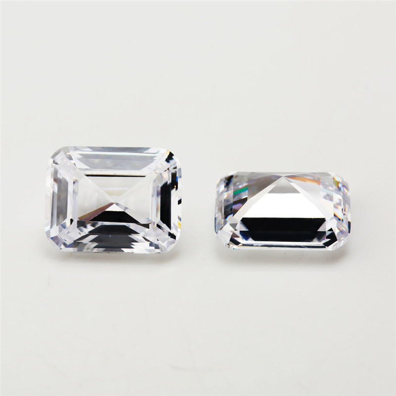 20 Đá cắt trắng hình tam giác cubic zirconia 4x6 ~ 9x11mm chất lượng 5A, phù hợp DIY trang sức