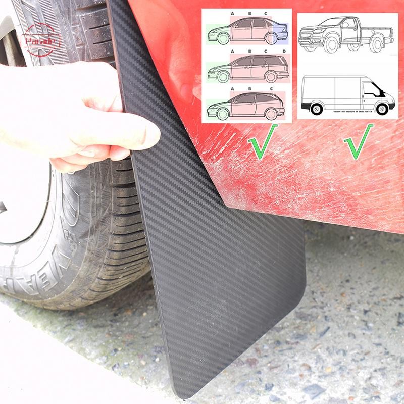 Diễu Hành 2 Chiếc Bùn Chắn Bùn Chắn Bùn Bắn Vệ Sinh Sợi Carbon Nhìn Xe Bán Tải SUV VN