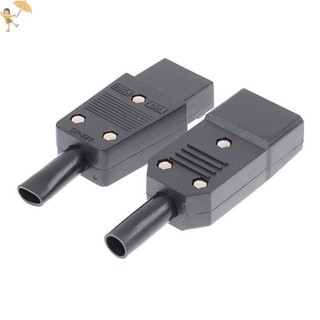 [Gou] Ổ cắm AC 3Pin Đầu nối cáp thẳng C13 C14 10A 250V Phích cắm nam nữ VN