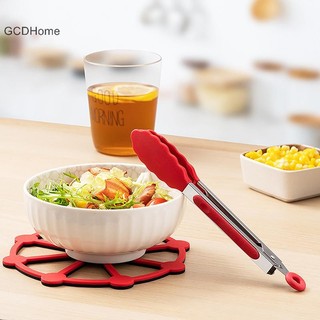 Gcdhome 1 7 Inch Thép Không Gỉ Kẹp Thực Phẩm BBQ Bít Tết CNY Chống Trơn Trượt Thực Phẩm Lưỡi Tông Bánh Mì Tay Cầm Nhà Bếp Tiệc Nấu Ăn Phụ Kiện HOT