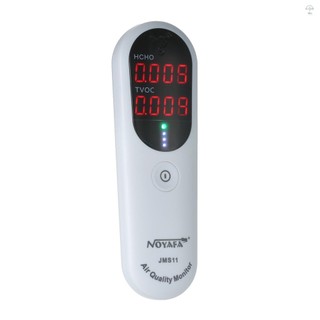 Máy dò Formaldehyde di động NOYAFA Màn hình chất lượng không khí trong nhà Màn hình HCHO và TVOC với đèn báo LED báo động âm thanh cho hệ thống HVAC gia đình
