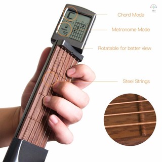 Solo Màn Hình Điện Tử Guitar Hợp Âm Huấn Luyện Di Động Bỏ Túi Mô Hình Bằng Gỗ Tập Thể Dục Guitar Huấn Luyện Bỏ Túi Đàn Guitar