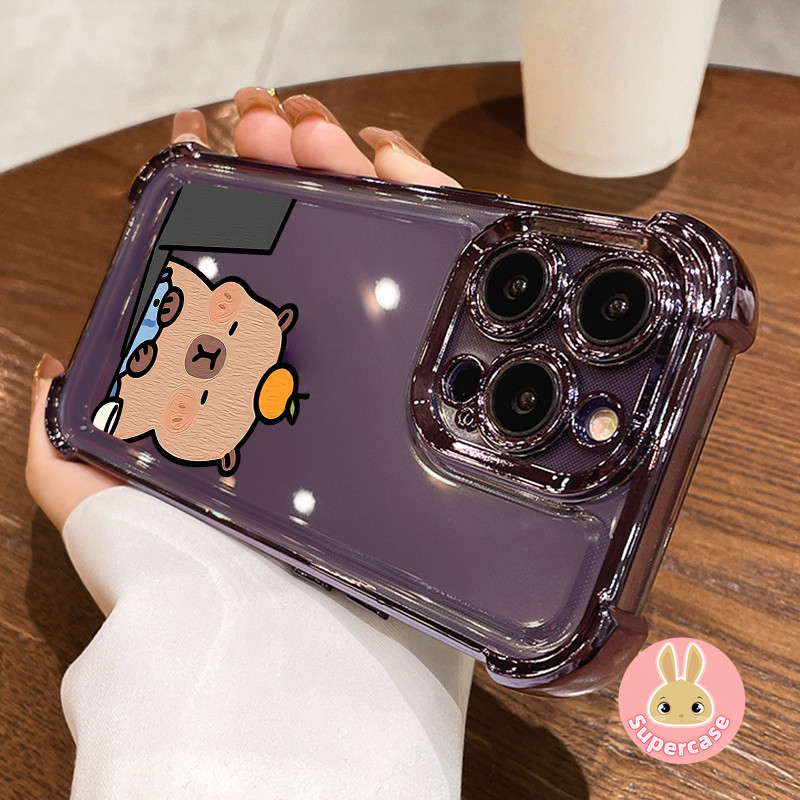 Ốp điện thoại làm việc Capybara dễ thương thời trang cho Honor 500 400 Magic 8 Pro Lite Smart X9D X70 X70i X5C Plus X5B Honor500 Honor400 Ốp lưng chống sốc động vật hoạt hình