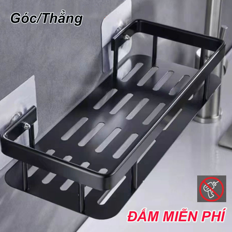 Kệ nhà tắm dán tường để，Kệ nhà tắm dán tường đựng đồ đa năng，Kệ Phòng Tắm Để Đồ Dán Tường，Chất liệu nhôm hàng không