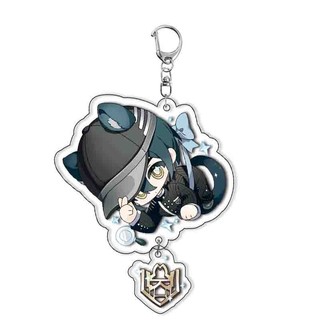 Danganronpa Acrylic Keychain nhiều lớp trong suốt mặt dây chuyền trang trí dễ thương