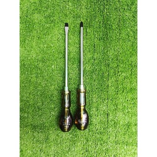 Combo 2 cây tô vít đóng 8×200mm Kapusi hàng đẹp (dẹt và bake)