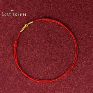 Lostcorner Thời Trang Handmade Vòng Tay Dây Đỏ Vòng Tay May Mắn Nam Nữ Người Yêu Bạn Thân Nhất Vòng Tay May Mắn Vòng Chân Kích Thước Điều Chỉnh Mới