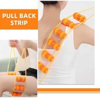 Máy mát xa lưng Ebinland, Công cụ con lăn massage cầm tay Con lăn massage hạt tập thể dục, Con lăn massage cơ cổ vai đa chức năng Kéo lại