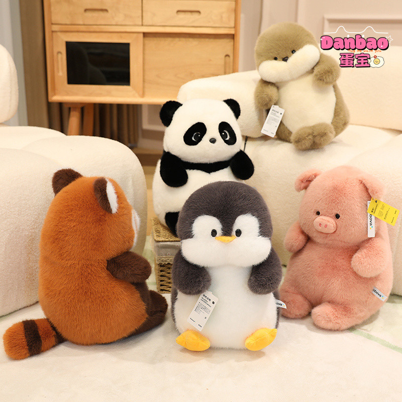 ((Bobova) Động vật lười biếng Đồ chơi sang trọng Búp bê thú cưng dễ thương Gấu trúc Seal Pink Pig Quà tặng cho bé gái Quà tặng sinh nhật Danbao Toy