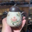 Ấm Tử Sa Nghi Hưng Cà Đoạn Đắp Nổi Hoa Mẫu Đơn 160 ml (Song Sắc Bạch Đoạn Nê/ Tử Nê)