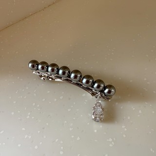 Phụ Kiện Tóc Hàn Quốc Ngọc Trai Kẹp Tóc Bên Kẹp Mùa Xuân Kẹp Sang Trọng Zircon Giọt Nước Tua Rua Kẹp Phẳng Cảm Giác Cao Cấp 27SC465
