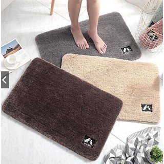 Thảm nỉ lau chân hình chữ nhật 40x60cm, thảm chùi chân chống trơn siêu mềm mịn