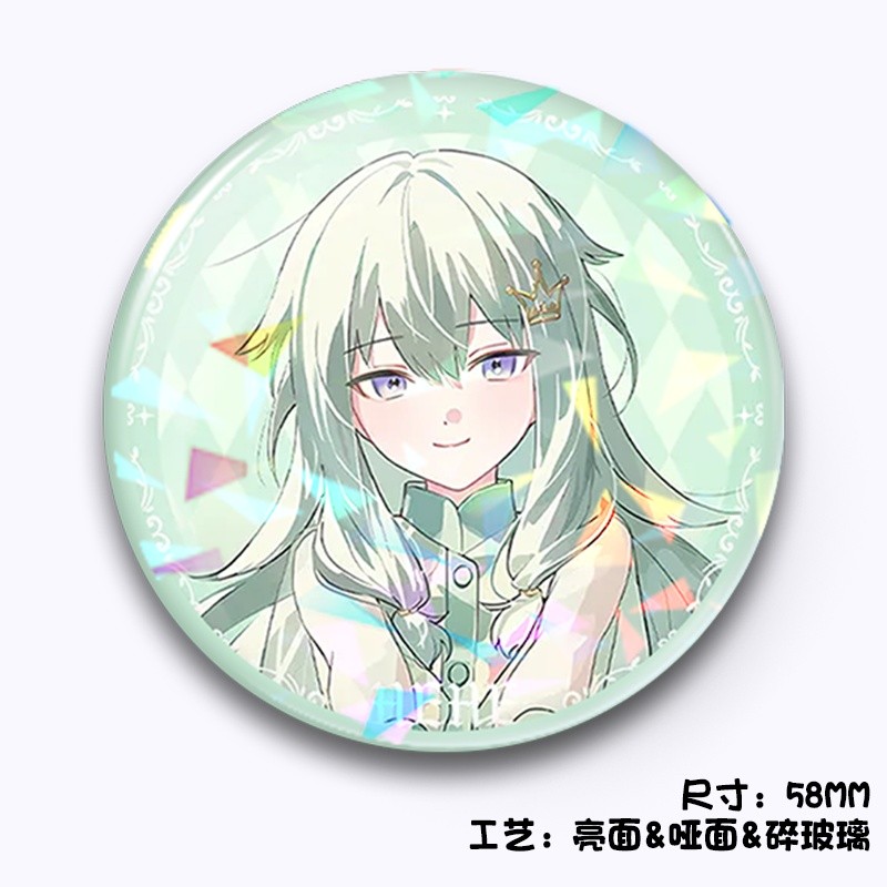 Túi đựng huy hiệu kim loại Project Sekai 58mm Charms