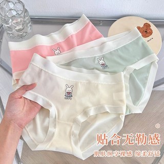 Quần Lót Nữ Cotton Tăm THỎ Chất Vải Mềm Mát Co Giản Thoải Mái Min Underwear 4431115