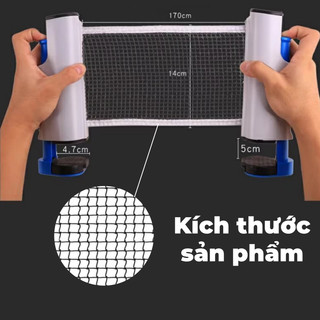 Lưới Bóng Bàn Di Động Thu Gọn, Chuẩn Kích Thước Thi Đấu, Chất Lượng Cao