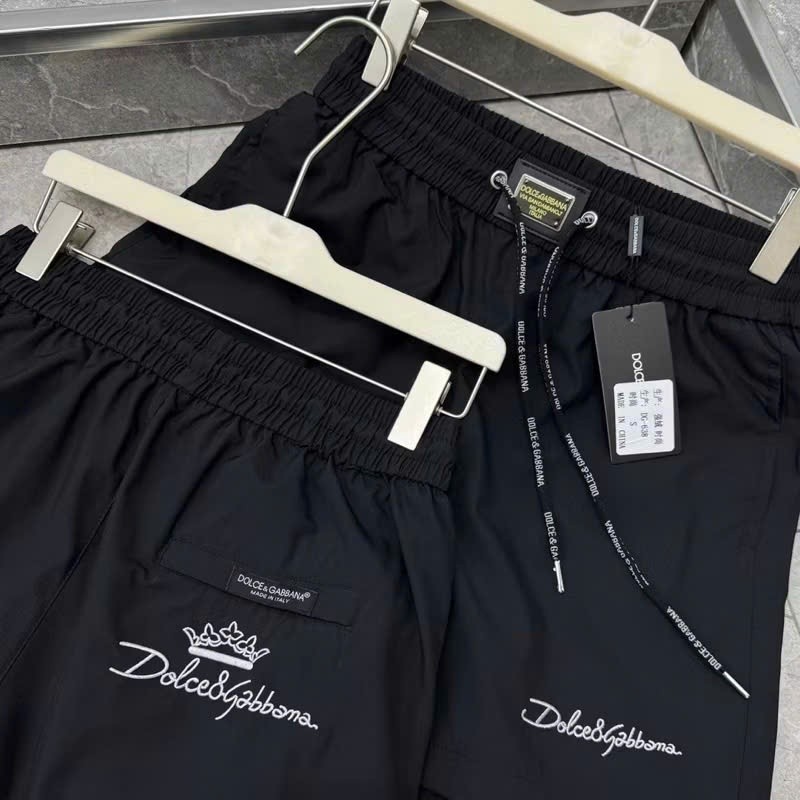 Quần Short Thêu Gấu DSQ Cạp Sắt Ô Vuông KCloset Quần Đùi Gió Dù Dày Dặn Dáng Rộng Nam Nữ NA846