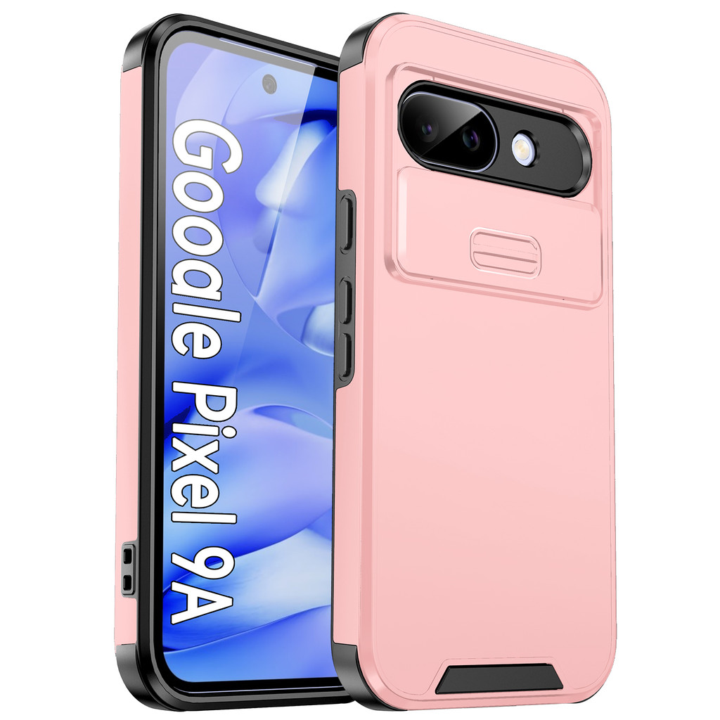 Ốp Chống Sốc 2 Trong 1 Cho Google Pixel 9A 9 XL 8 8A 7 6A 9 Pro 5G 4G Trượt Camera Vòng Đứng Mặt Sau Vỏ Điện Thoại