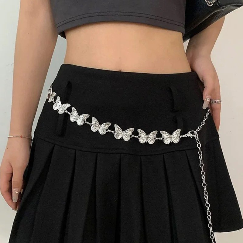 Thắt lưng nơ cổ điển màu bạc - Thời trang cho nữ