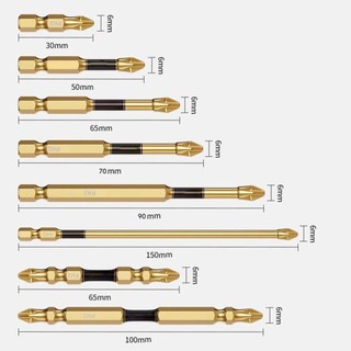 [Fuxin] Vít điều khiển tuốc nơ vít PH2 chữ thập từ tính chống trượt cho tuốc nơ vít điện