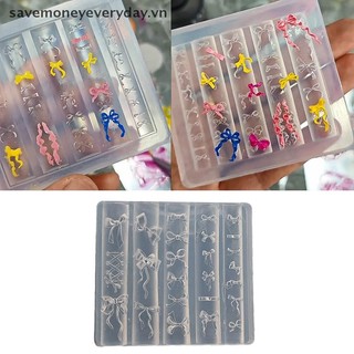 [savemoneyeveryday] Khuôn khắc móng tay bằng silicon 3D Tấm dập móng tay Stencils DIY UV Gel Dụng cụ làm móng tay Người đam mê nghệ thuật làm móng [vn]