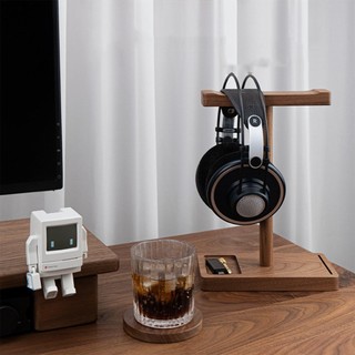 Headphone Stand Wood Wooden Headset Stand for Desk Rustic Desktop Headphone Hanger Universal Headphone Holder for fotvn
