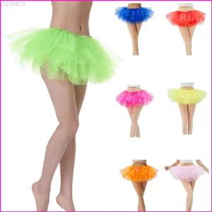 Vic Mini Tutu Váy Dành Cho Nữ Trưởng Thành Vintage LED Ballet Tutu Skater Váy 5 Lớp Váy Ba Lê Halloween-Cosplay Costum