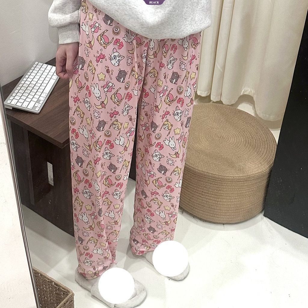 Quần Ngủ Bé Gái Mỹ Mùa Hè Dễ Thương Ins Hoạt Hình Thường Ngày Sinh Viên Ký Túc Xá Nhà Quần Rời [BL]