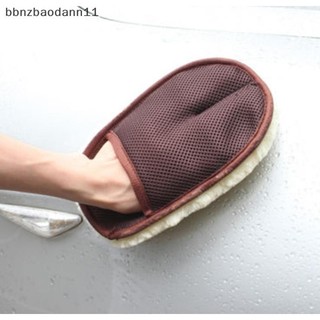 [Bbnzdd] Găng tay rửa xe siêu mềm Lambswool Cọc sâu Găng tay làm sạch ô tô Rửa sáp sạch BVAH
