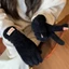 Găng tay ấm áp JVSUB, Găng tay dệt kim mùa đông màn hình cảm ứng phong cách Hàn Quốc, Găng tay toàn ngón tay Cashmere mềm mại bền bỉ mùa đông