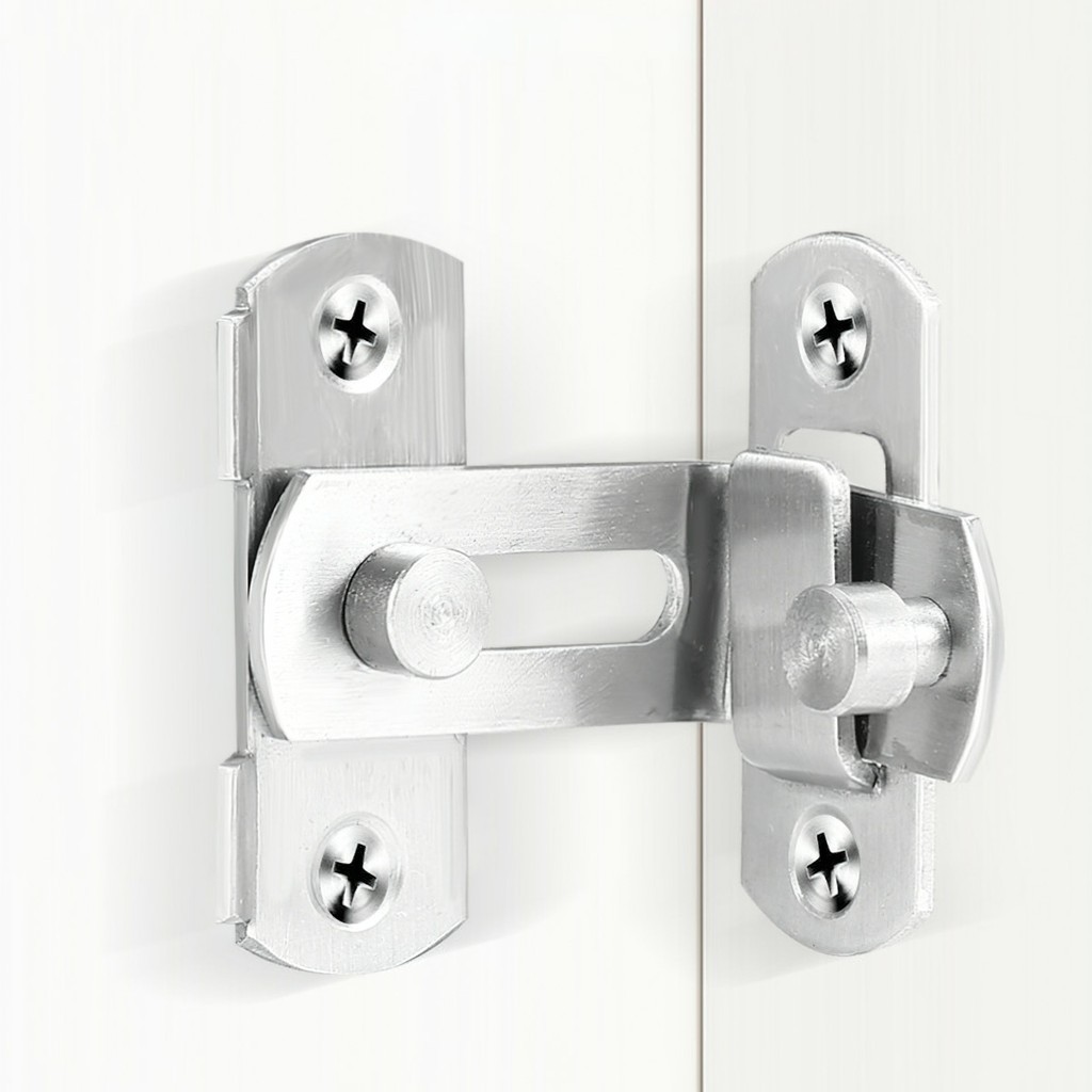 Chốt khóa cửa inox304 FULL ỐC VÍT,then cửa bằng thép không gỉ chắc chắn và bền bỉ,An ninh chống trộm