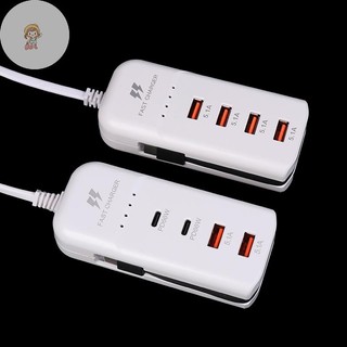 Twe 1 USB Hub Adapter Điện Thoại Di Động Cắm US Sạc Nhanh USB Sạc PD Loại C Sạc Nhanh Sạc Tường Nhanh Multiport VN