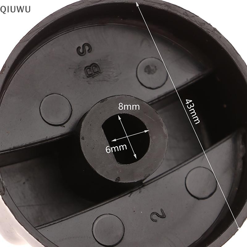 QIUWU 2 Chiếc 8mm Tay Cầm Bằng Nhựa Tổng Hợp Bếp Gas Điều Khiển Thay Thế Núm Lò Nướng Phạm Vi Cho Đầu Đốt Benchtop.