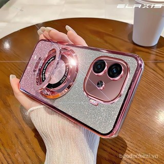 Cho Vivo iqoo Z9 5G/iqoo Z9 Turbo trường hợp điện thoại không dây phí Vòng đứng Bìa dần dần long lanh mềm TPU vỏ ES001 4ucj