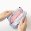 Túi đựng đồ trang điểm nhỏ DUSKGLOW, Túi đựng khăn ăn vệ sinh bằng vải Cotton, Túi ly hợp Mini Coquette nơ dành cho nữ