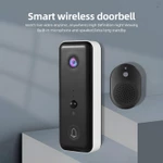 Camera chuông cửa Video không dây có chuông Ringer chạy bằng pin AI PIR Phát hiện con người IP65 Chống nước 2.4G WiFi Âm thanh 2 chiều Xem đêm Lưu trữ đám mây Camera cửa trước trong — ảnh 6