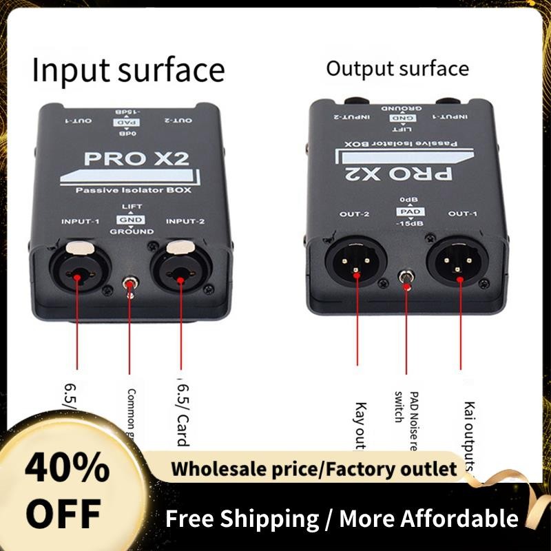 Bộ cách ly âm thanh 2 chiều mới, Bộ khử dòng âm thanh, XLR 6.5, Bộ cách ly Permalloy, Bộ trộn phát sóng trực tiếp