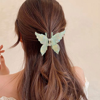 Kẹp Tóc Bướm Chống Trơn Trượt Cho Bé Gái, Kẹp Tóc Giả Cho Đám Cưới / Tiệc / Sử Dụng Hàng Ngày, Phụ Kiện Tóc PVC Có Tay Cầm An Toàn