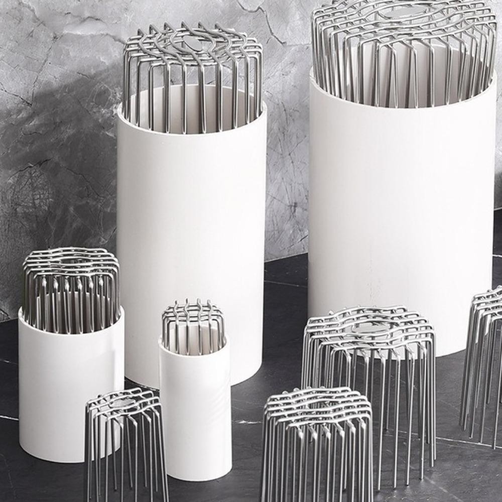 Ống thoát nước sàn trên mái BAMBOOB, Vỏ thoát nước ban công bằng thép không gỉ tròn, Hữu ích Chống chặn dịch chuyển lớn trên nóc ống mưa Nắp ống thoát nước Lắp ống nước