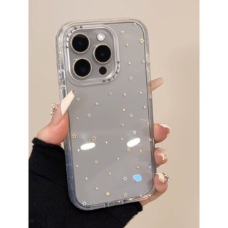 Ốp điện thoại di động ngôi sao màu sắc dopamine tiên tiến cho iPhone16 15 14 13 Pro Max bảo vệ camera chống sốc trong suốt bìa lưng cứng